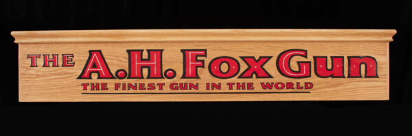 A. H. Fox Sales Sign - HANDMADE, 1 OF 1, REPRODUCTION