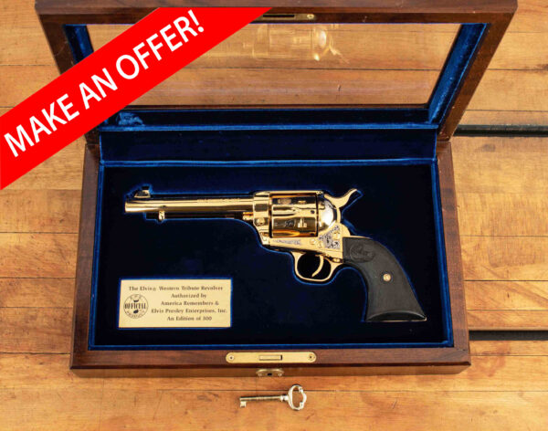 Colt Cowboy SA, Elvis Presley Western Tribute .45Colt - MINT, 24k, CASE