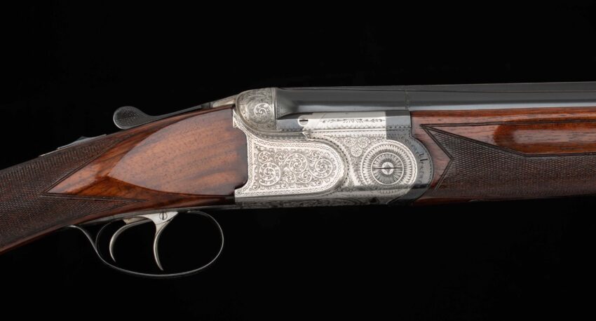 Beretta ASEL 12 Ga - 1958, HAND ENGRAVED GAME GUN