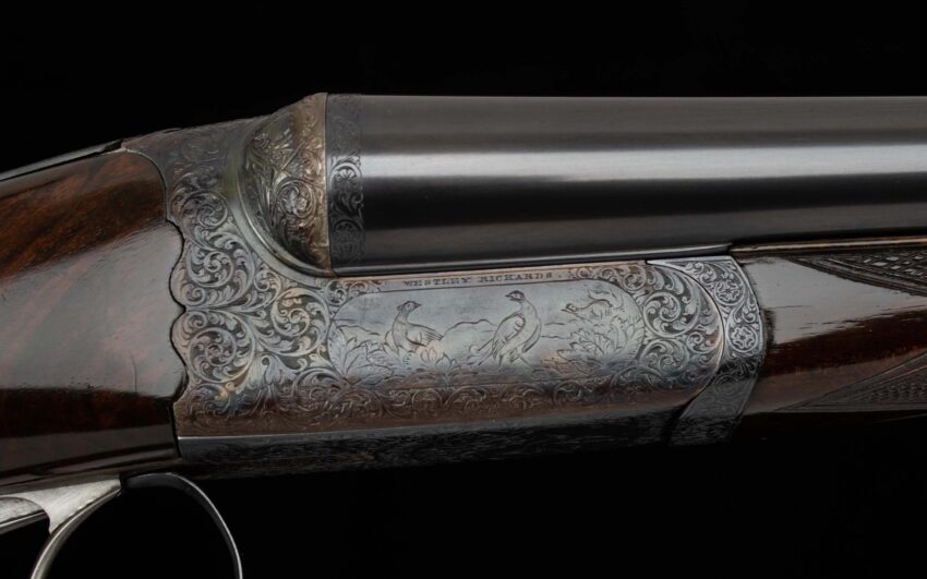 Westley Richards Droplock 12 Ga - MATCHED PAIR, CASED,