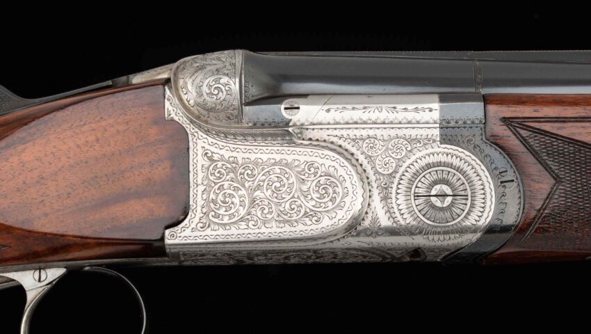 Beretta ASEL 12 Ga - 1958, HAND ENGRAVED GAME GUN