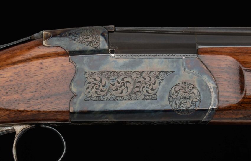 Boucher 12 Ga - FRENCH SUPERPOSED 6 1/4LBS. HAND ENGRAVED