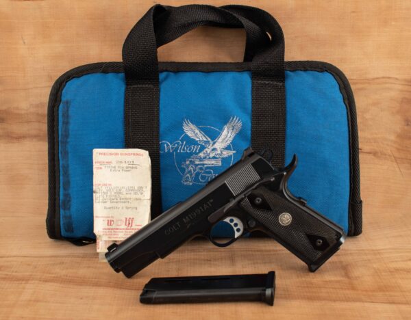 Colt M1991A1 .45ACP - WILSON COMBAT UPGRADE, 1994, 2 MAGS, RANGE BAG