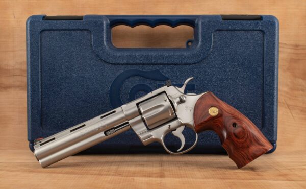 Colt Python .357MAG - 1985, 6” BARREL, STAINLESS STEEL, MIRROR BORE