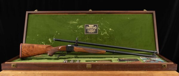 Ruger No.1 Lyman Centennial Grade II 45-70 - CASED, UNFIRED, 4X LYMAN SCOPE