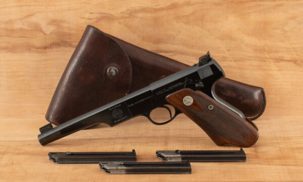 Colt Woodsman Match Target .22LR - 1940, ELEPHANT EAR GRIP, 3 MAGS, HOLSTER