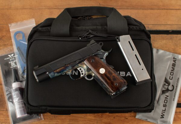 Wilson Combat CQB Elite Commander .45ACP – CASE COLORED, DESERT IRONWOOD