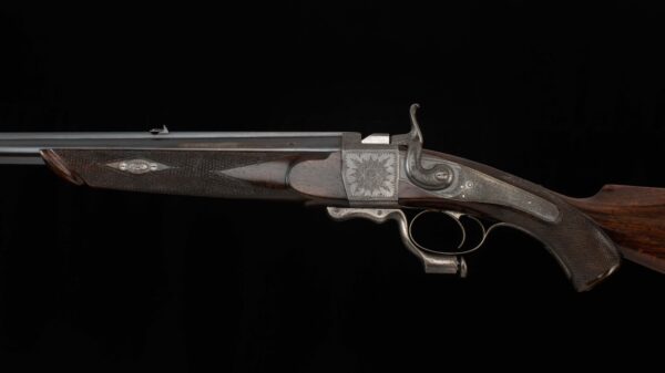 John Dickson & Son - Falling Block .500 BPE -1879, BEAUTIFUL ENGLISH SCROLL