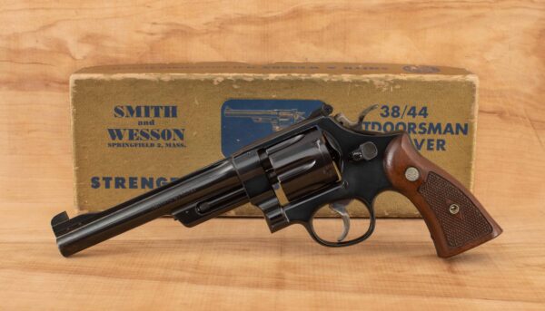 Smith & Wesson 38-44 Outdoorsman .38SPL - c1955, 5 SCREWS, RESTORED