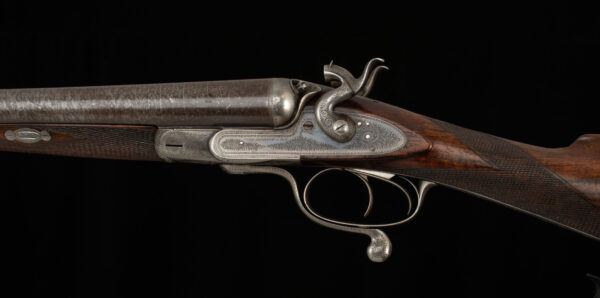 John Dickson & Son 10 Bore - HAMMER GUN, DALLAS BOOK GUN, 1875