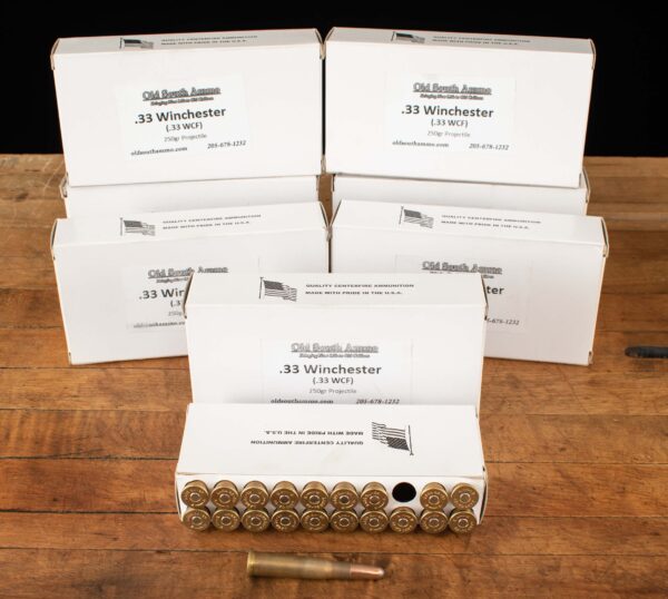 Old South Ammo .33 Winchester 250 Grain