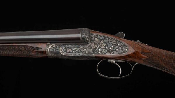 Wilhelm Foerster SLE 12 gauge – SIDELOCKS, GOLD INLAY, DEEP RELIEF OAK LEAF