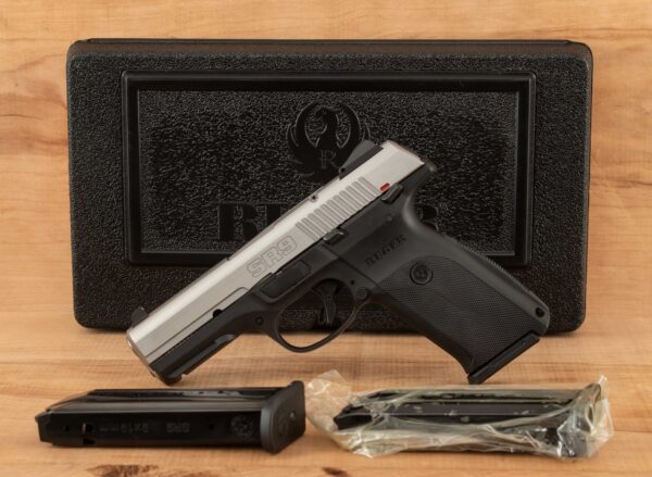 Ruger SR9 9mm - 2007, UPDATED TRIGGER / SAFETY, CASED, 3 MAGS, MIRROR BORE