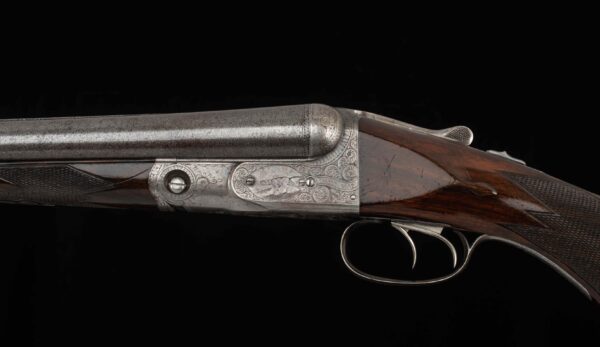 Parker DH 12 gauge -1916, DAMASCUS, 2 ¾” CHAMBERS, SKELETON BUTTPLATE