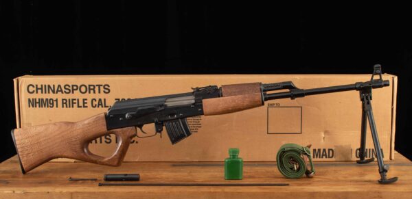 Norinco NHM91 7.62x39mm - 1992, UNFIRED, BOXED, CANVAS SLING, ACCESSORIES
