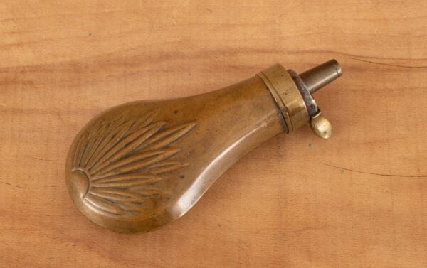 Antique Black Powder Flask - 1800s, 19th CENTURY
