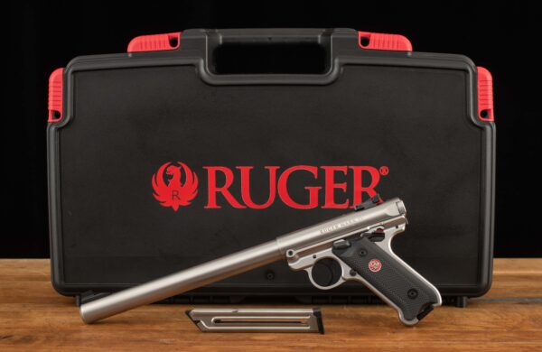 Ruger Mark IV Target .22LR - 2023, 10” BARREL, STAINLESS, AS NEW, CASE