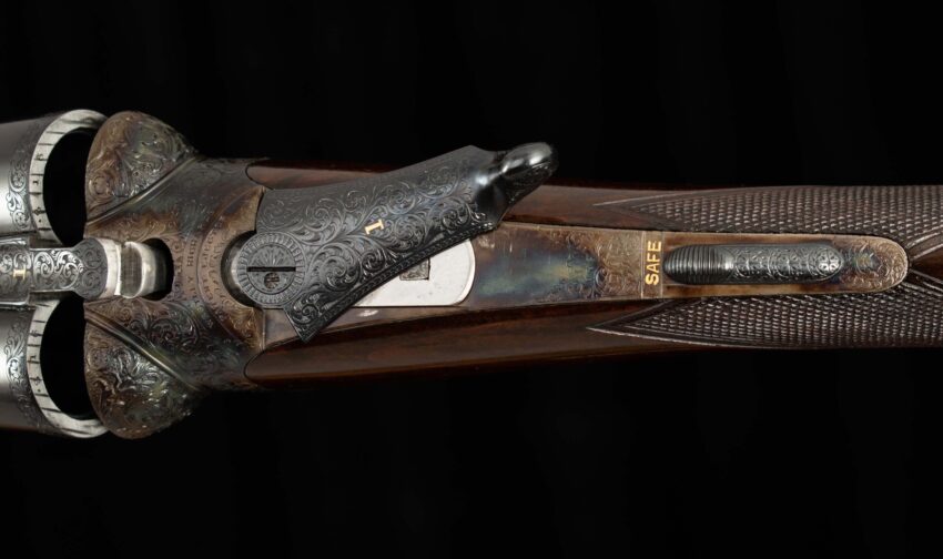 Westley Richards Droplock 12 Ga - MATCHED PAIR, CASED,