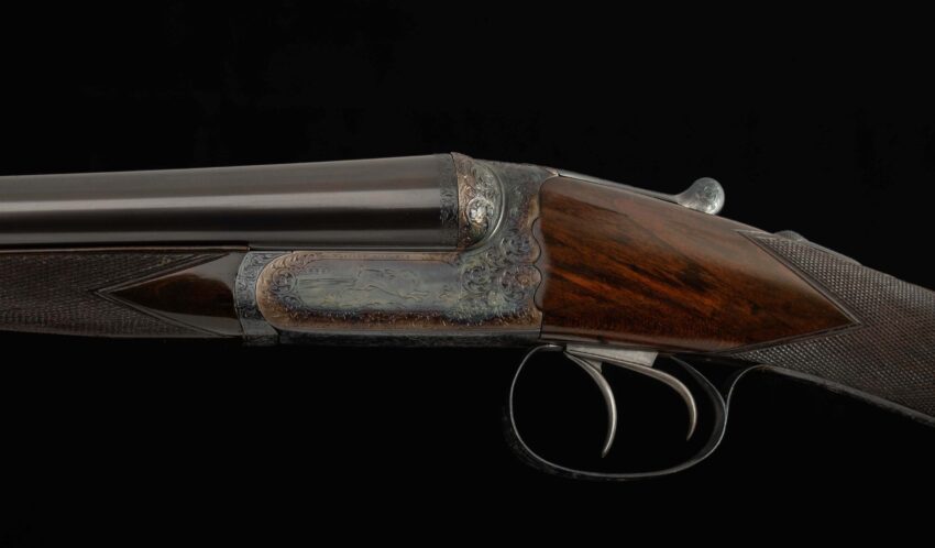 Westley Richards Droplock 12 Ga - MATCHED PAIR, CASED,