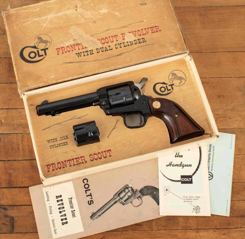 Colt Frontier Scout ‘62, .22CAL - OG BOX, 2 CYLINDERS