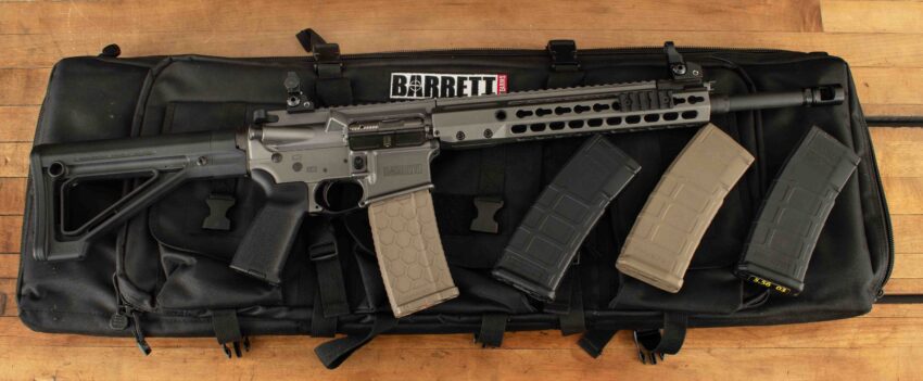 Barrett REC7 5.56mm - GEISSEL SST, SHORT STROKE, ADJ GAS, 4 MAGS, SOFT CASE