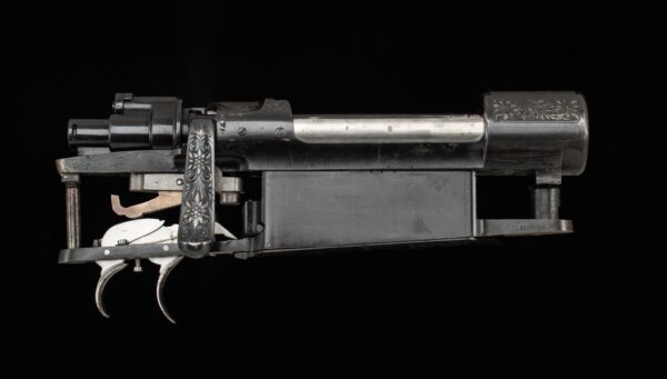 L. Borovnik Custom Mauser 98 Action - STAG ENGRAVED, DOUBLE SET TRIGGERS