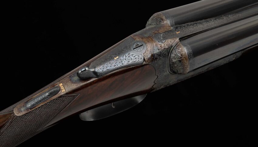 Westley Richards Droplock 12 Ga - MATCHED PAIR, CASED,