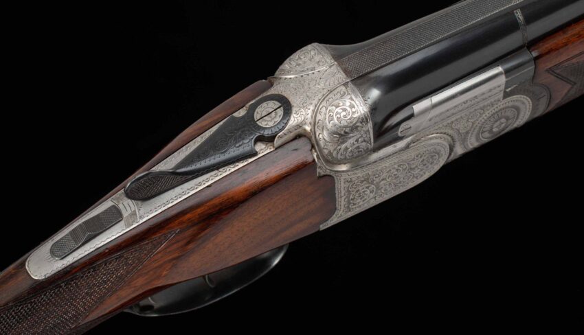 Beretta ASEL 12 Ga - 1958, HAND ENGRAVED GAME GUN