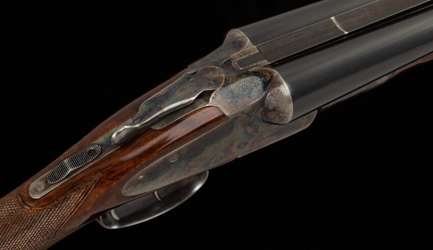 L.C. Smith Grade 2 12 Gauge - 1905, ENGLISH STOCK, HIGH CONDITION