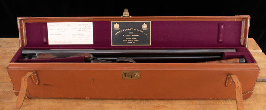 PURDEY EXTRA-FINISH 12 Ga - LETTER, HARRY KELL ENGRAVED