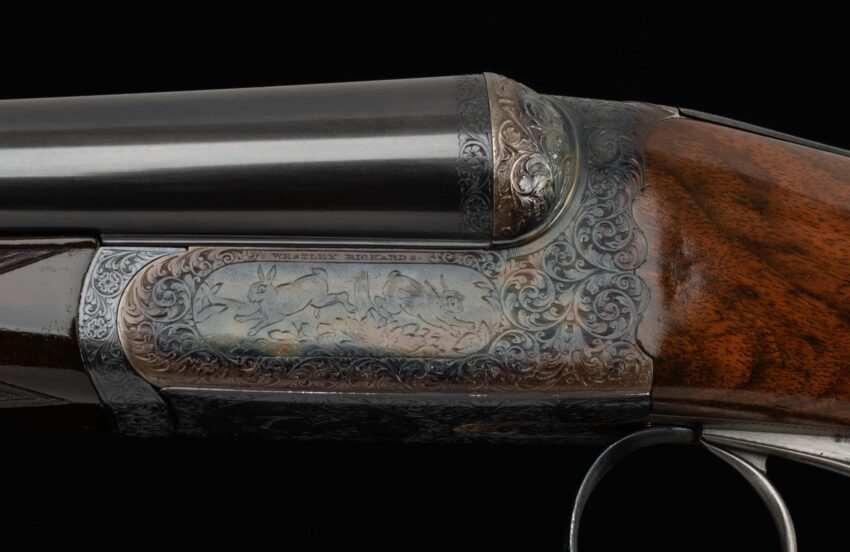 Westley Richards Droplock 12 Ga - MATCHED PAIR, CASED,