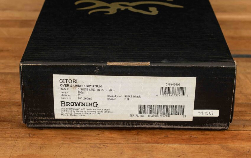 Browning Citori White Lightning 20ga- 2021 KILLER WOOD 99%