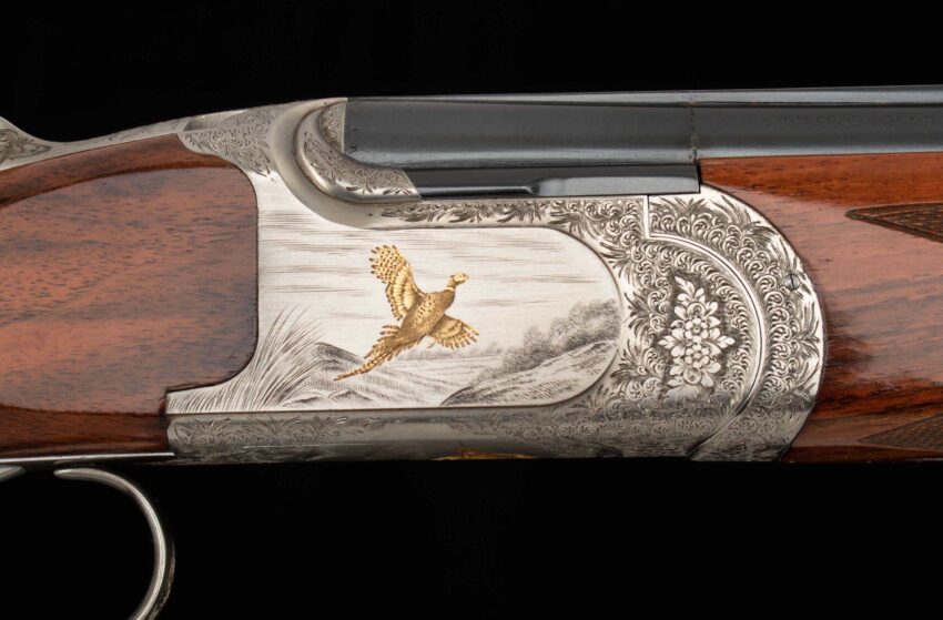 Ferlib 20 Ga - O/U, CREATIVE ART ENGRAVED, GOLD INLAYS