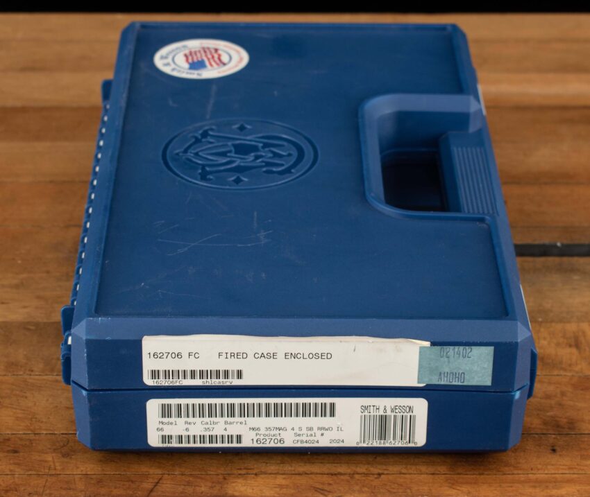 Smith & Wesson Model 66-6, .357MAG - 2002, 99%+, FACTORY CASE, 4” BARREL