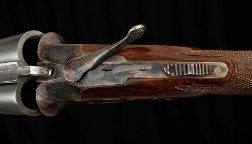 L.C. Smith Grade 2 12 Gauge - 1905, ENGLISH STOCK, HIGH CONDITION