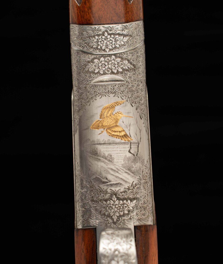 Ferlib 20 Ga - O/U, CREATIVE ART ENGRAVED, GOLD INLAYS