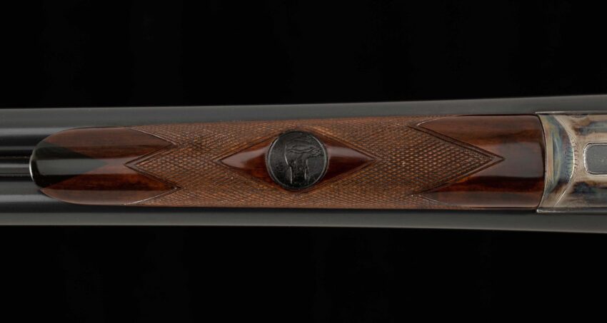 L.C. Smith Grade 2 12 Gauge - 1905, ENGLISH STOCK, HIGH CONDITION