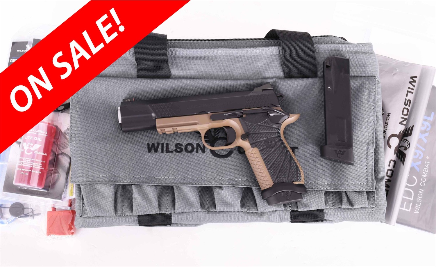 Wilson Combat 9mm - EDC X9L, VFI SERIES, FLAT DARK EARTH, LIGHTRAIL,MAGWELL