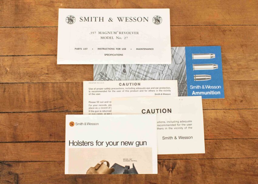 Smith & Wesson 27-2 .357 Magnum – RARE 5” BARREL, 99%, BOX, PAPERS