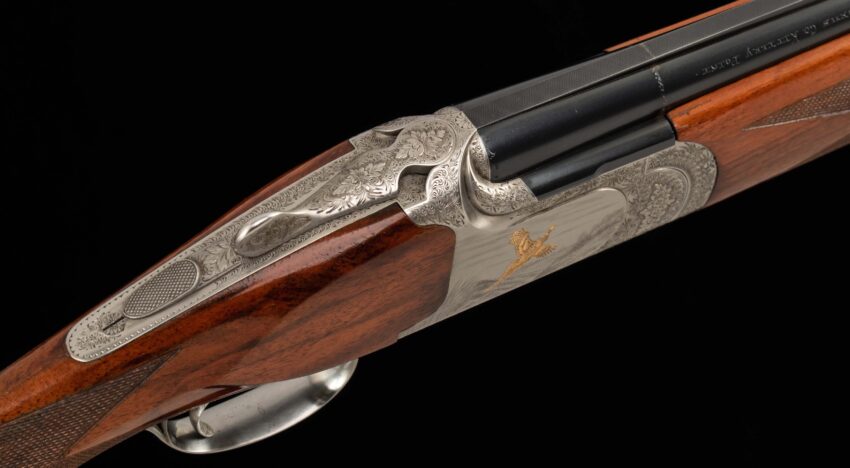Ferlib 20 Ga - O/U, CREATIVE ART ENGRAVED, GOLD INLAYS