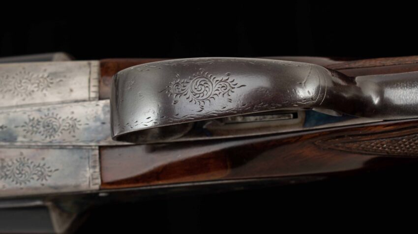 L.C. Smith Grade 2 12 Gauge - 1905, ENGLISH STOCK, HIGH CONDITION