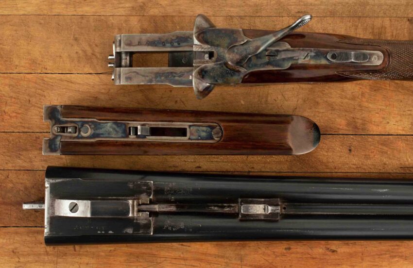 L.C. Smith Grade 2 12 Gauge - 1905, ENGLISH STOCK, HIGH CONDITION