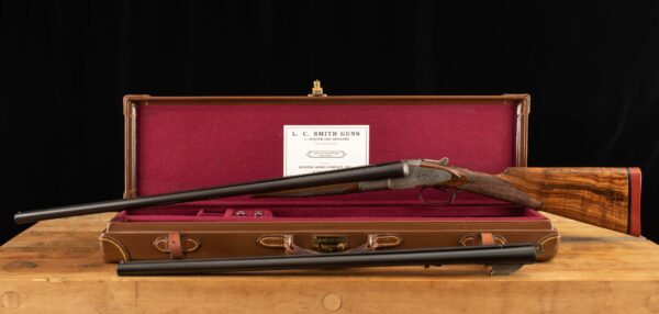 L.C. Smith 3E 16 Ga - 2 BARREL SET, LEATHER CASE, RARE