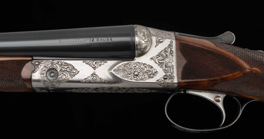 Winchester M21 12ga. - CUSTOM ENGRAVED, A CARVED STOCK