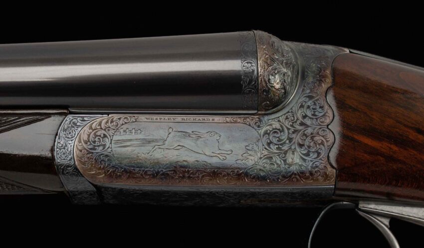 Westley Richards Droplock 12 Ga - MATCHED PAIR, CASED,