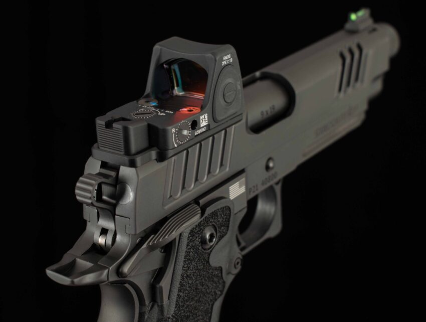 Staccato 2011 P 9mm-TRIJICON RMR, 5” THREADED BRL, 4 MAGS