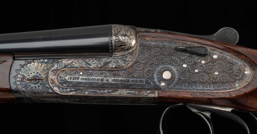 AyA No. 2 .410 - 99%, 2008, SIDELOCK, ENGLISH GRIP, 27”, 5LBS.