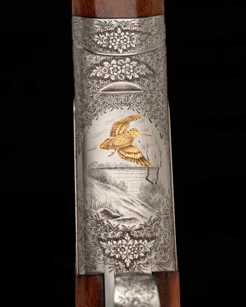 Ferlib 20 Ga - O/U, CREATIVE ART ENGRAVED, GOLD INLAYS