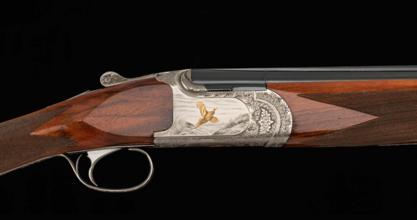 Ferlib 20 Ga - O/U, CREATIVE ART ENGRAVED, GOLD INLAYS